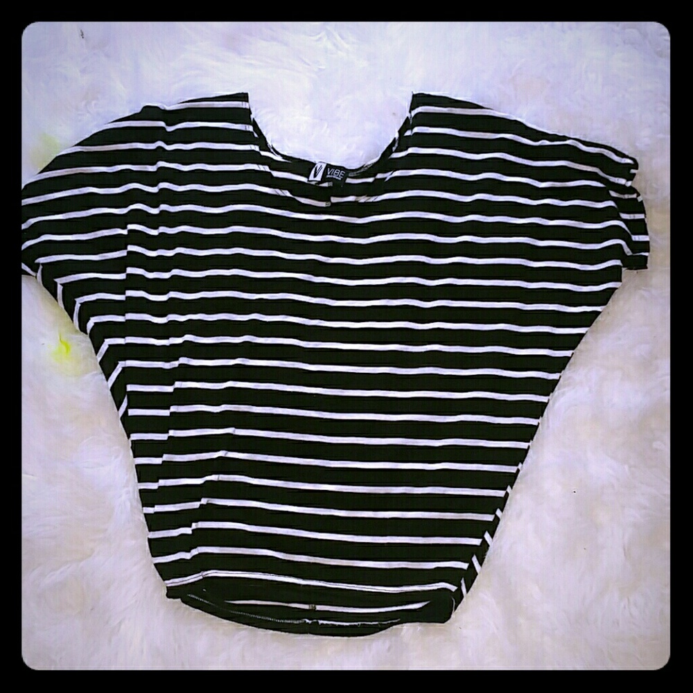Black and white striped shirt
