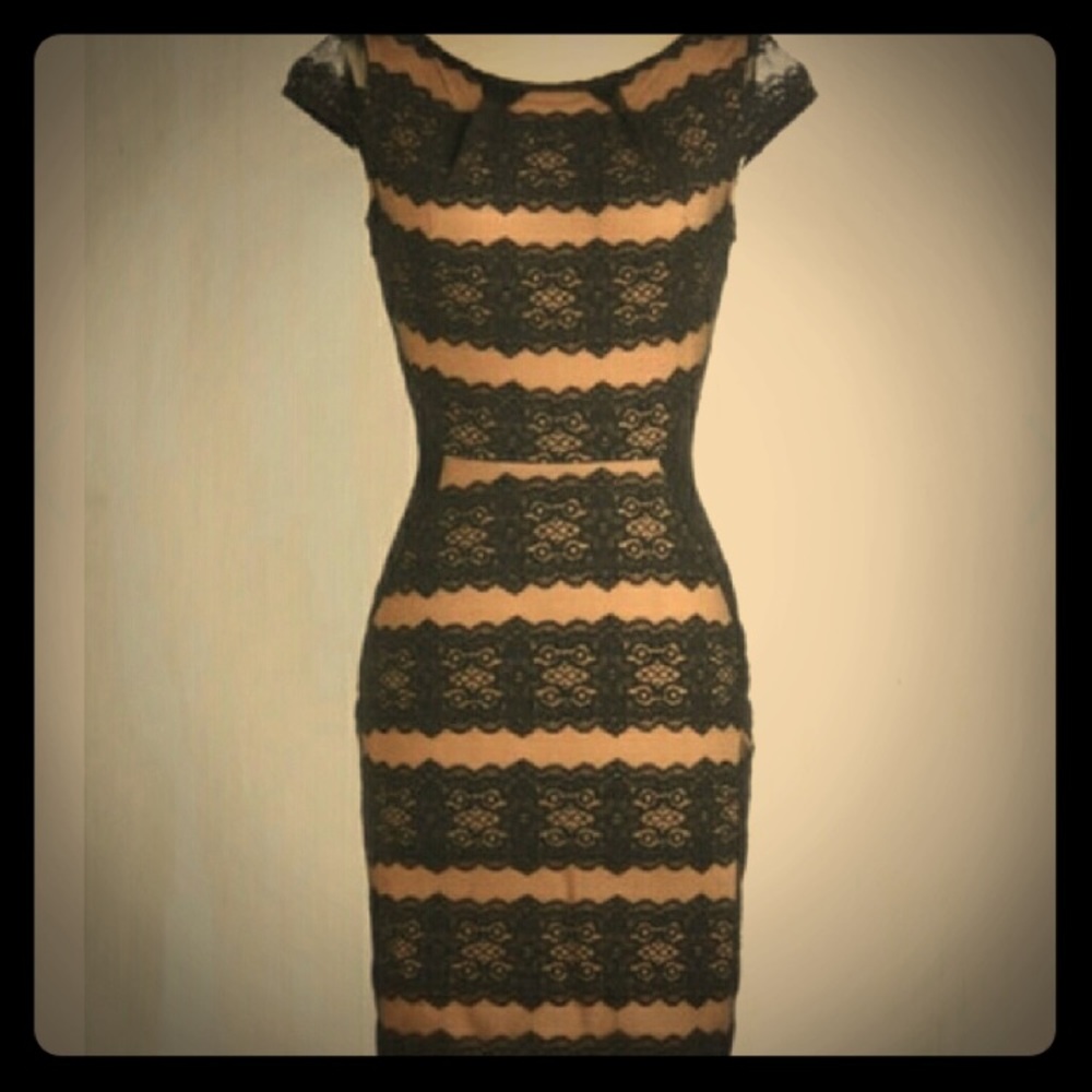 “Lace Fall in Love” sheer dress, by ModCloth