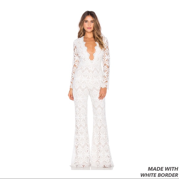 stone cold fox white jumpsuit