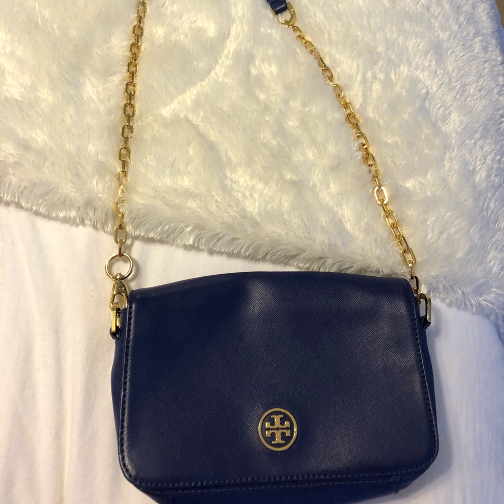 Tory Burch royal blue crossbody purse