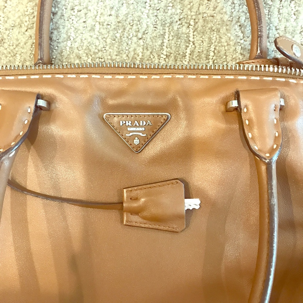 Tan Prada Tote