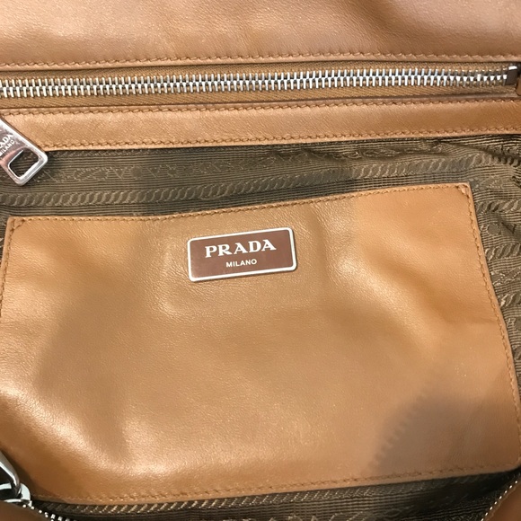 Tan Prada Tote - Picture 3 of 4