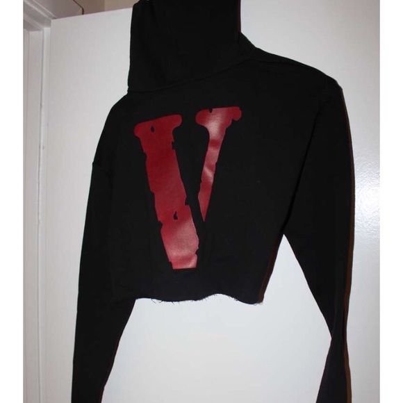 Authentic vlone cropped hoodie from dc pop up shop - Picture 2 of 2