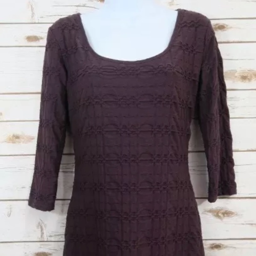 NWT MAX STUDIO SLEEVE DRESS SZ.S EGGPLANT COLOR