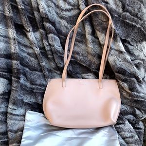 Small nude leather Furla purse