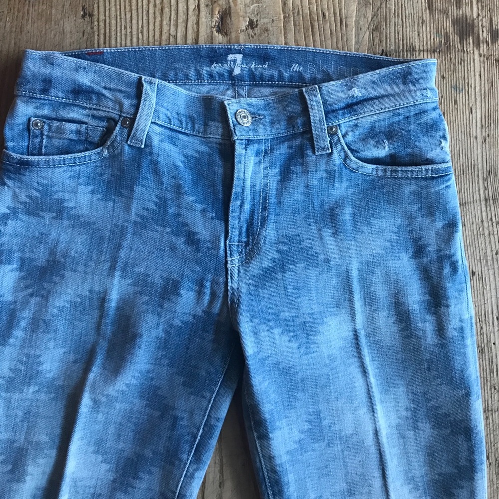 7 for all Mankind The Skinny Aztec print jeans 29 - Picture 4 of 7