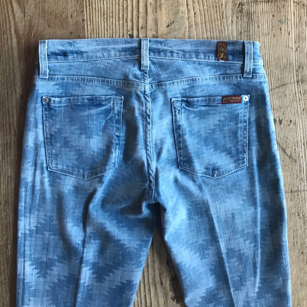 7 for all Mankind The Skinny Aztec print jeans 29 - Picture 5 of 7