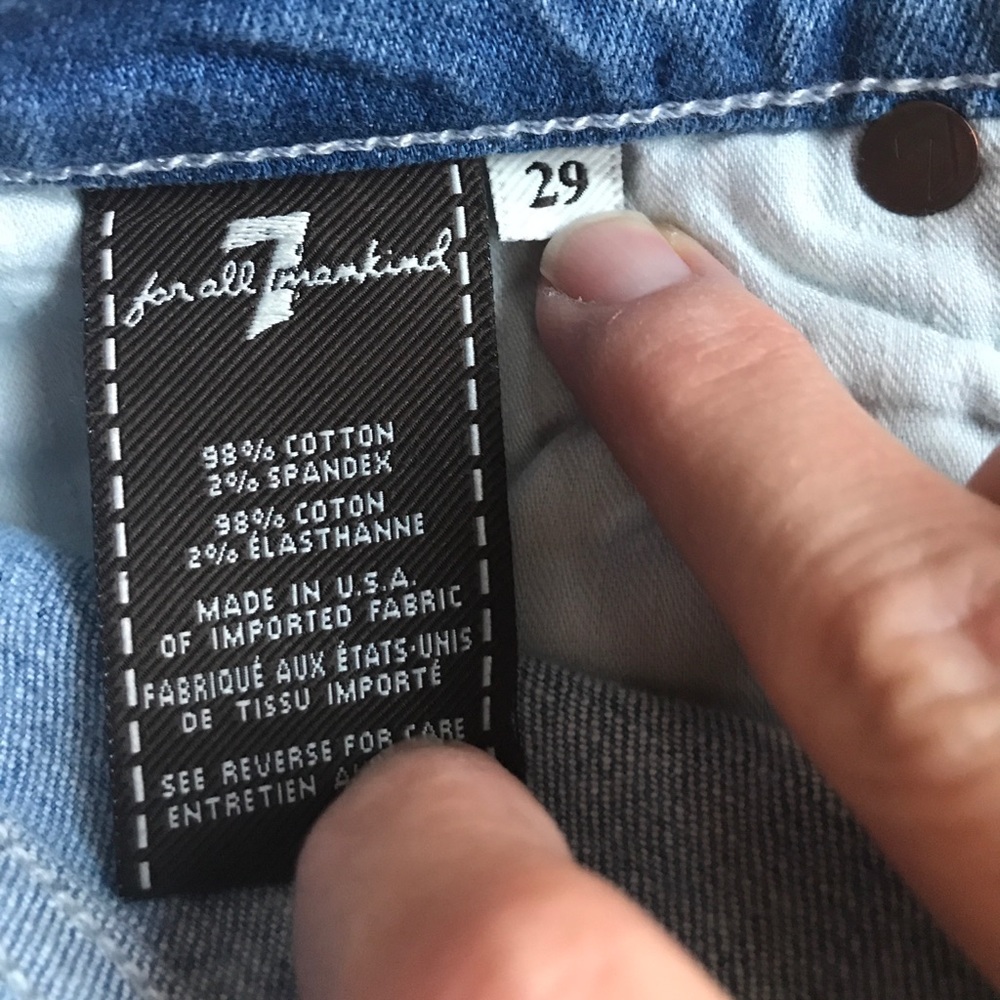 7 for all Mankind The Skinny Aztec print jeans 29 - Picture 6 of 7