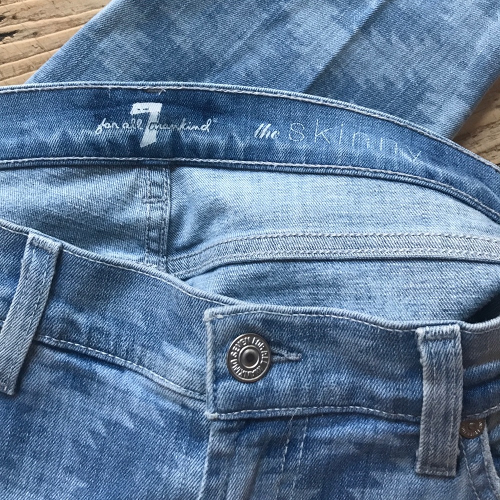 7 for all Mankind The Skinny Aztec print jeans 29 - Picture 7 of 7