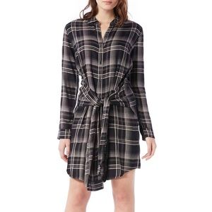 Michael Stars flannel tie waist dress