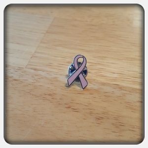 Woman's Pink Breast Cancer Awareness Ribbon Pin