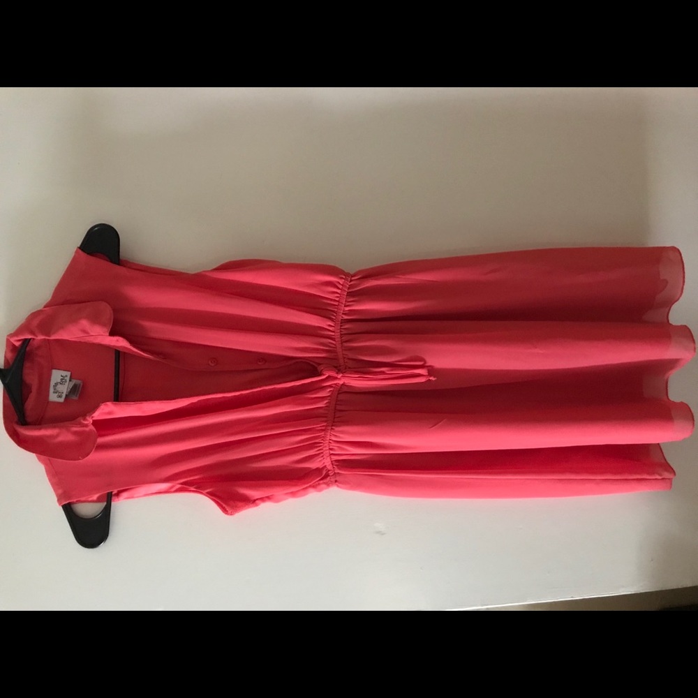A pretty salmon colored dress