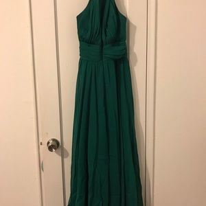 Size 8 emerald green gown. Worn once.
