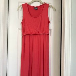 Milk nursingwear coral tank nursing dress
