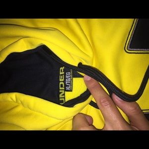 Yellow Under Armour hoodie, without tags