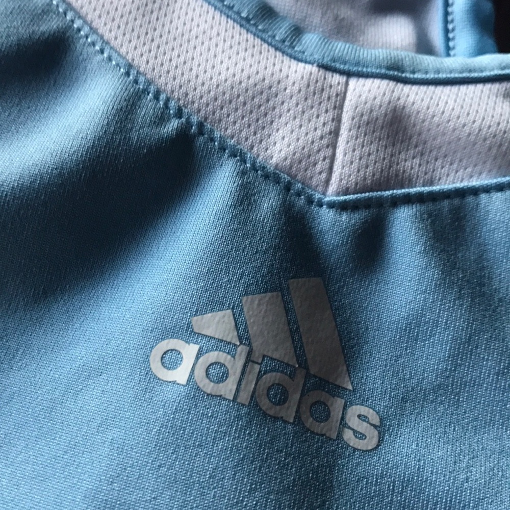 Baby Blue Adidas Running Tank