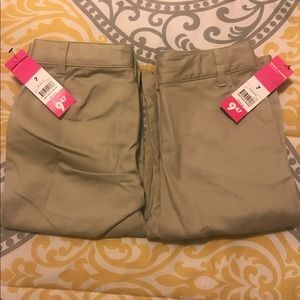 2 pairs of girl's uniform pants NWT