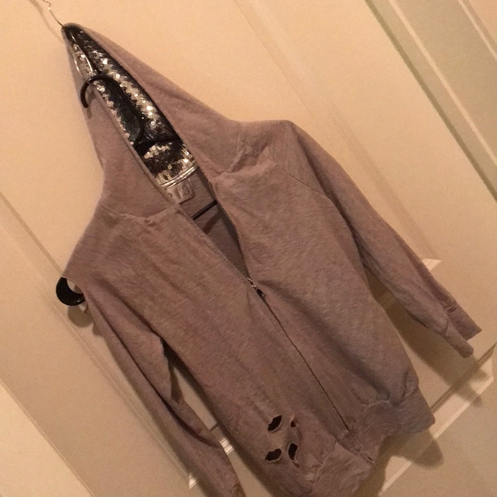 Grey Sweater with silver detail!