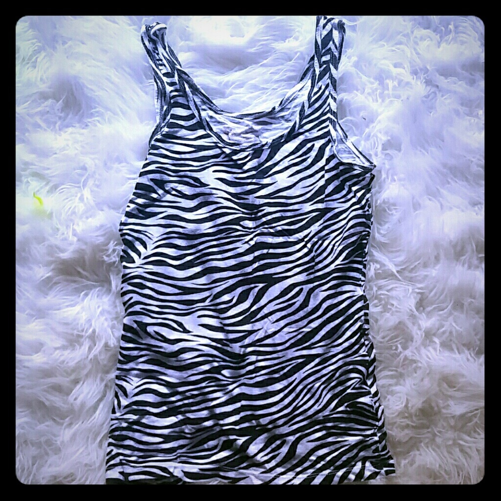 zebra print tank top