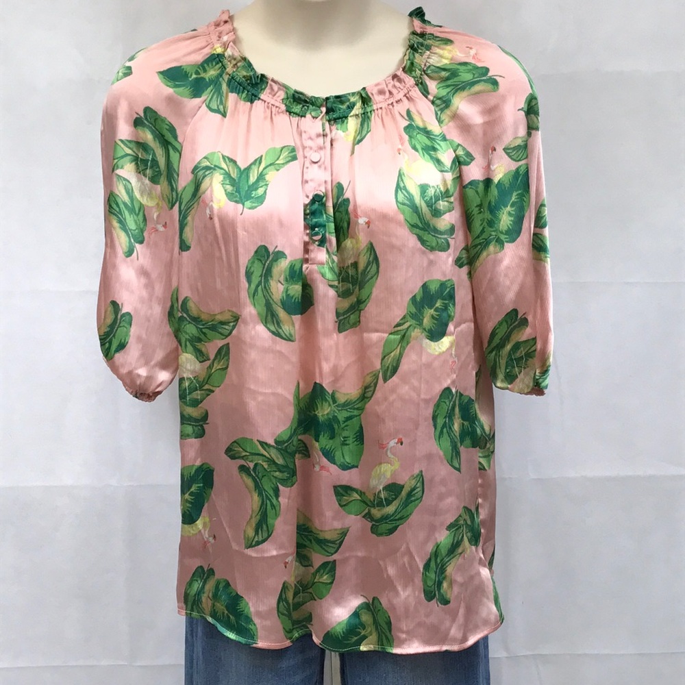 The Webster Miami Flamingo Print Top
