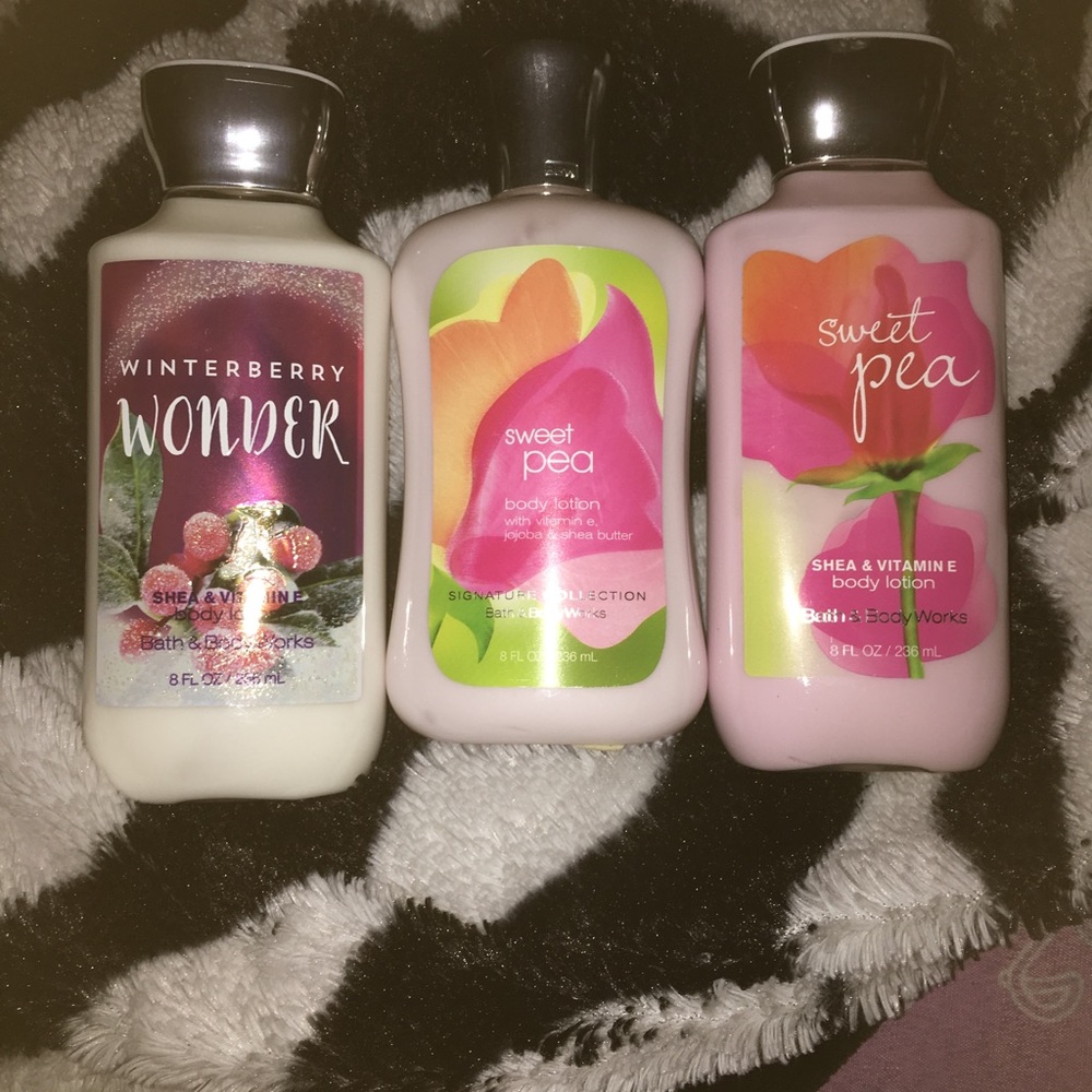 Bath n body works lotions