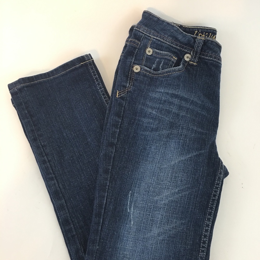 Girls justice jeans low waist 12 regular