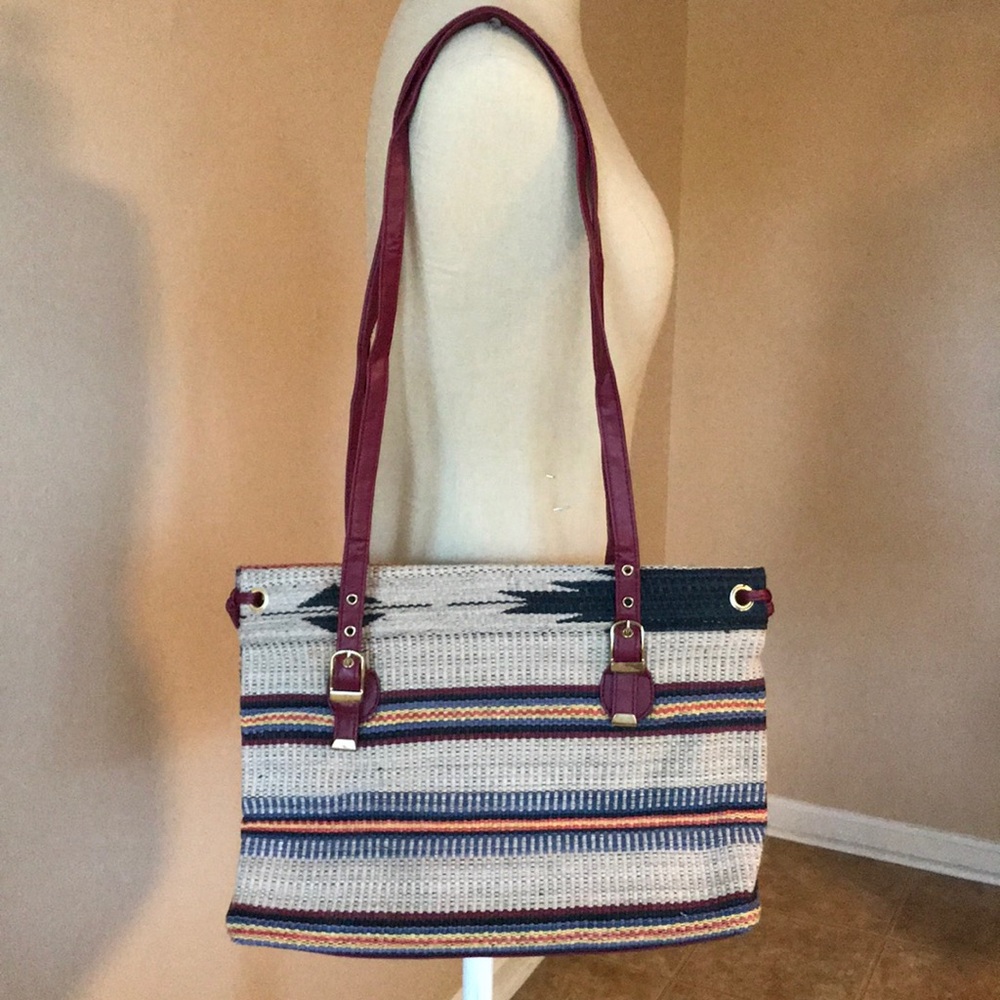 Striped Tapestry Purse
