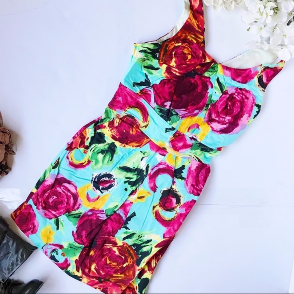 2B Bebe Floral Sleeveless Dress