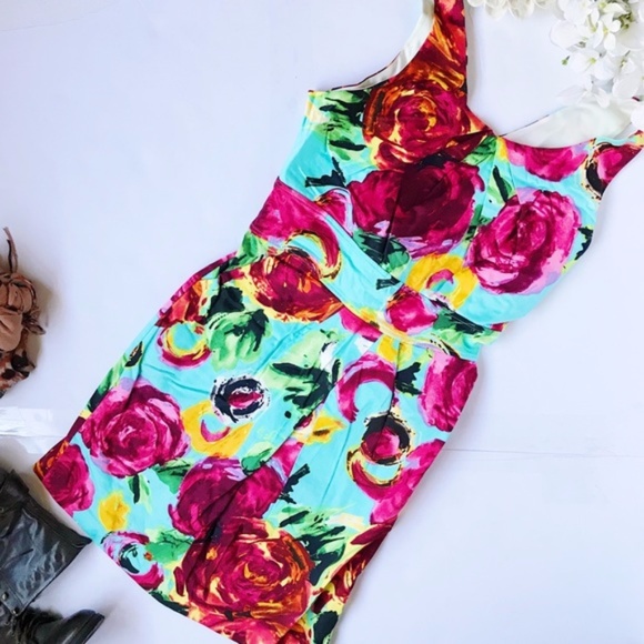 2B Bebe Floral Sleeveless Dress - Picture 3 of 3