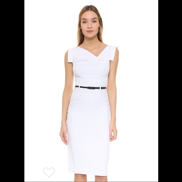 Single Slit Neck Sheath Dress