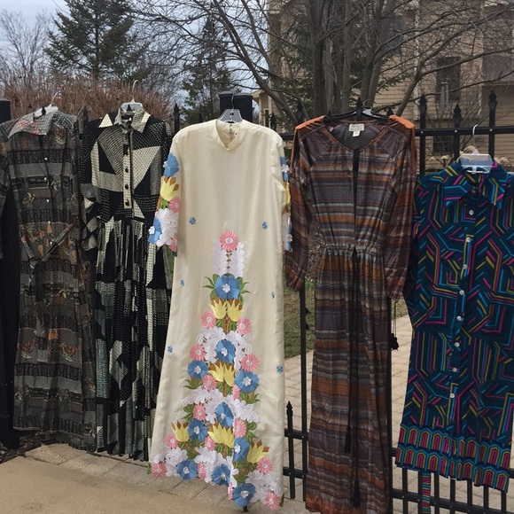 True VINTAGE Boho Festival Dress Gown; ask@others - Picture 4 of 8