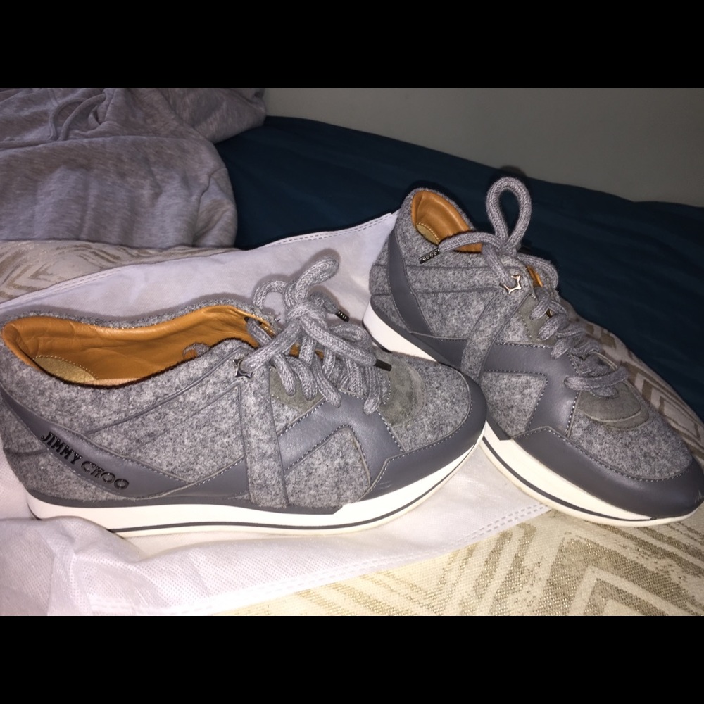 Jimmy Choo Woven platform Sneakers AUTHENTIC