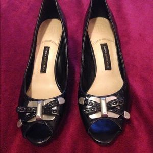 Dana Buchman Peep Toe Black Heels!