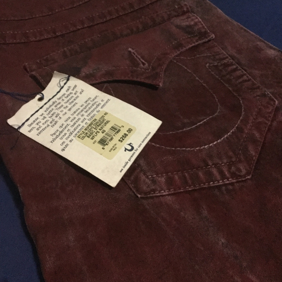 TRUE RELIGION BASIC STRAIGHT WFLPS NATURAL Jeans - Picture 1 of 6