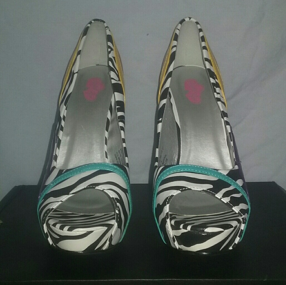 Colorful Zebra Pumps