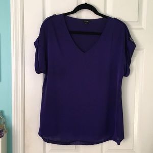 Beautiful deep purple silk shirt