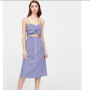 Featured on Pinterest Bowknot midriff cutout dress