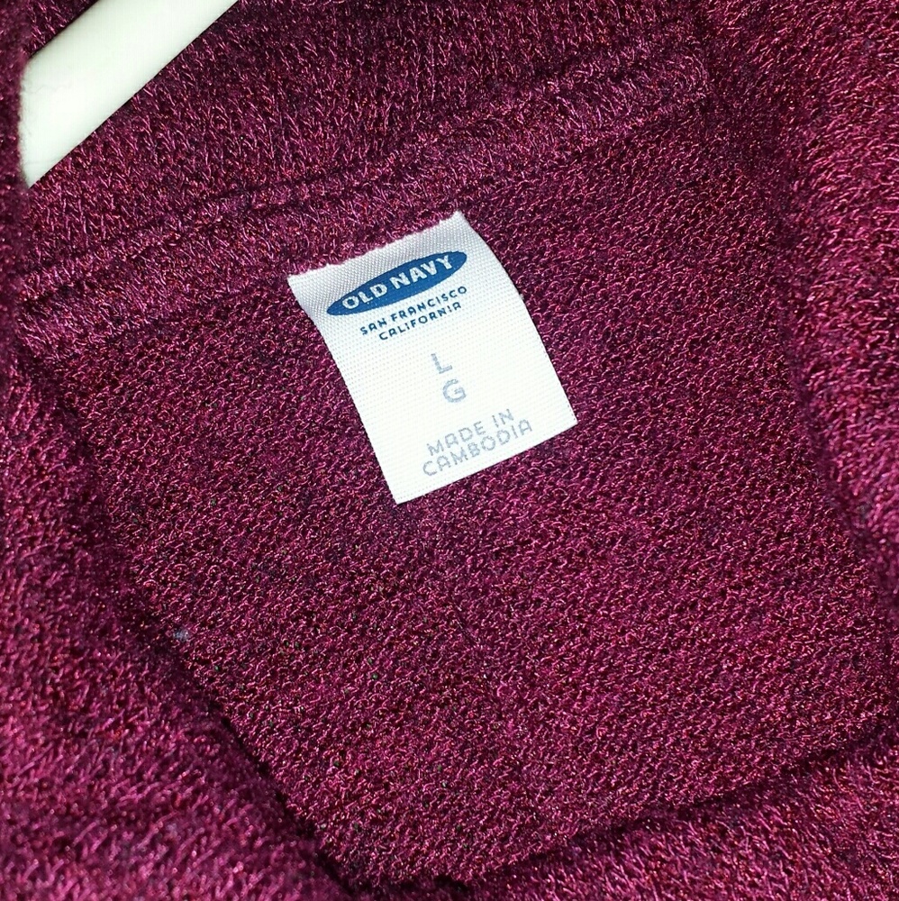 Old Navy burgundy turtleneck sweater dress