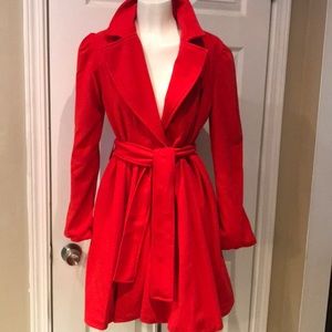 Unbranded red Pleated coat