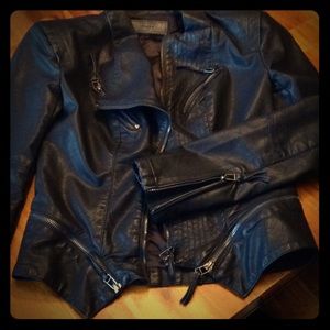 XS Black BlankNYC faux leather jacket