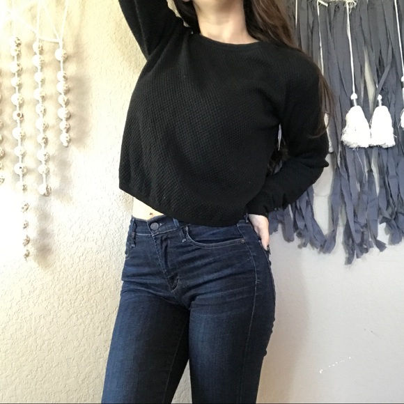 LOWEST PRICE Brandy Melville waffle knit sweater - Picture 7 of 8