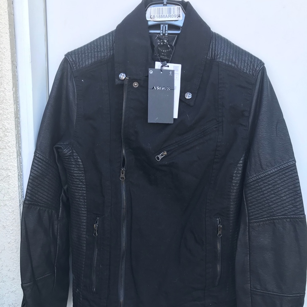 Faux leather jacket