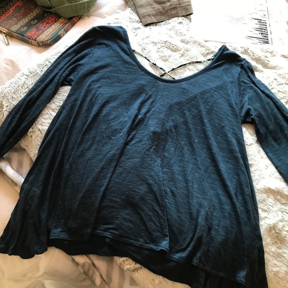 Navy blue top