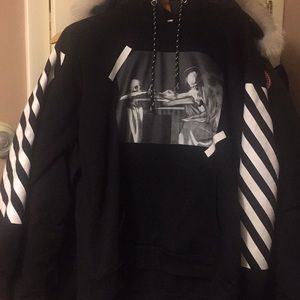 Black Off White pullover Hoodie