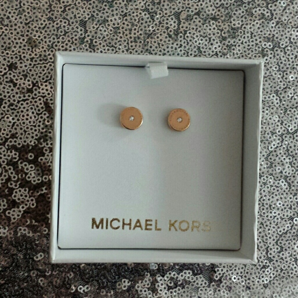 Rose gold earrings