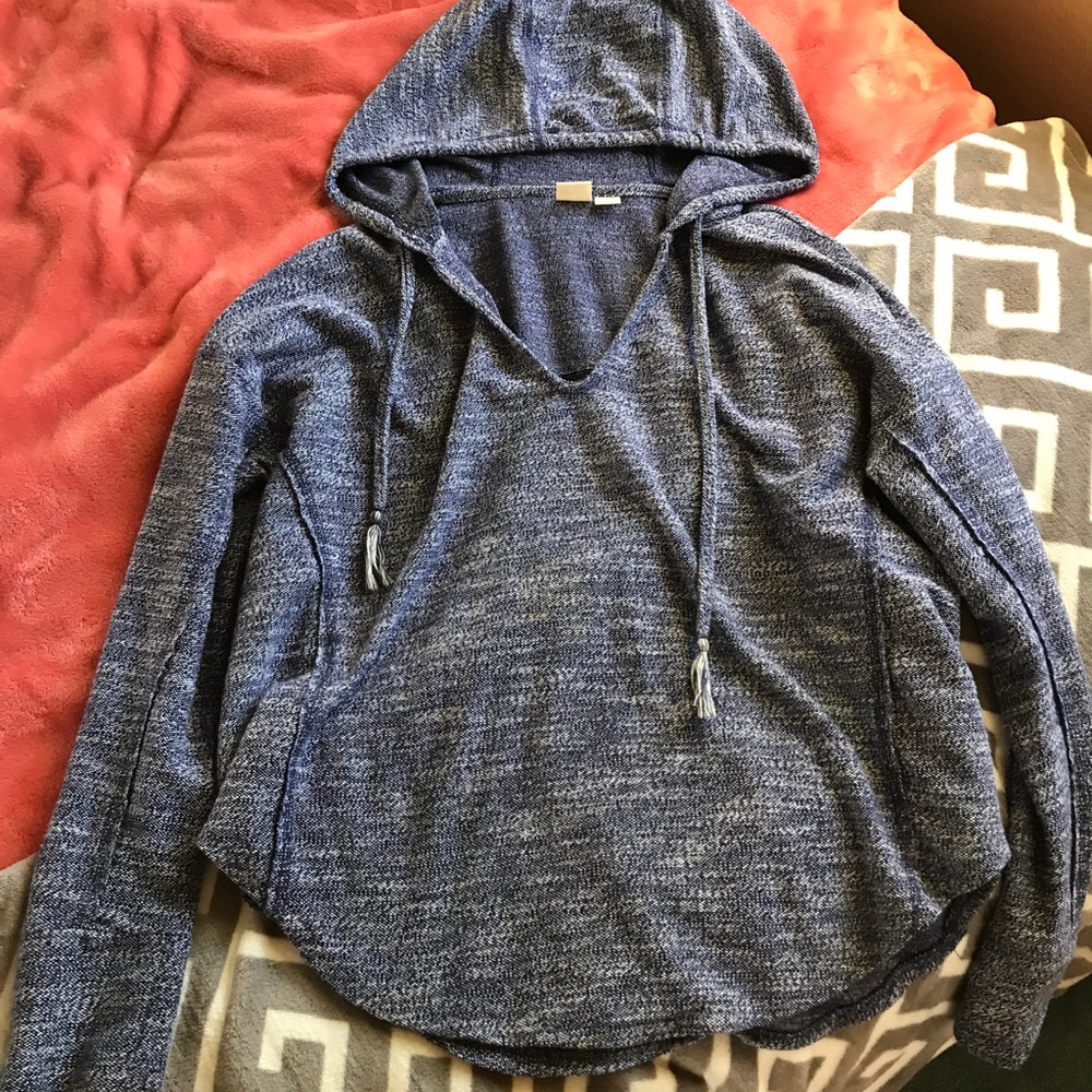 Blue roxy pullover sweater