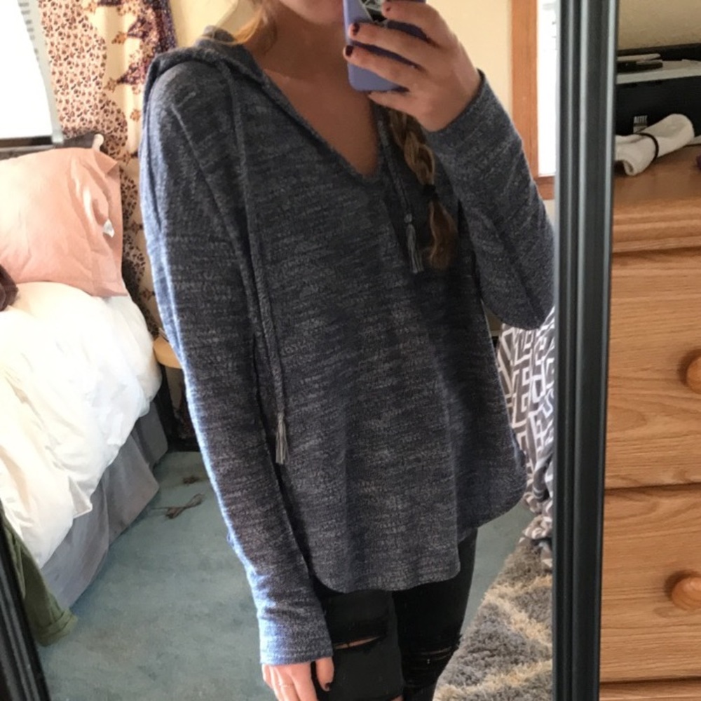 Blue roxy pullover sweater - Picture 3 of 5