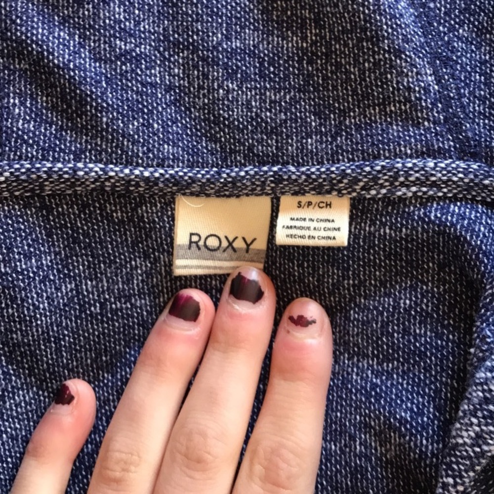 Blue roxy pullover sweater - Picture 4 of 5