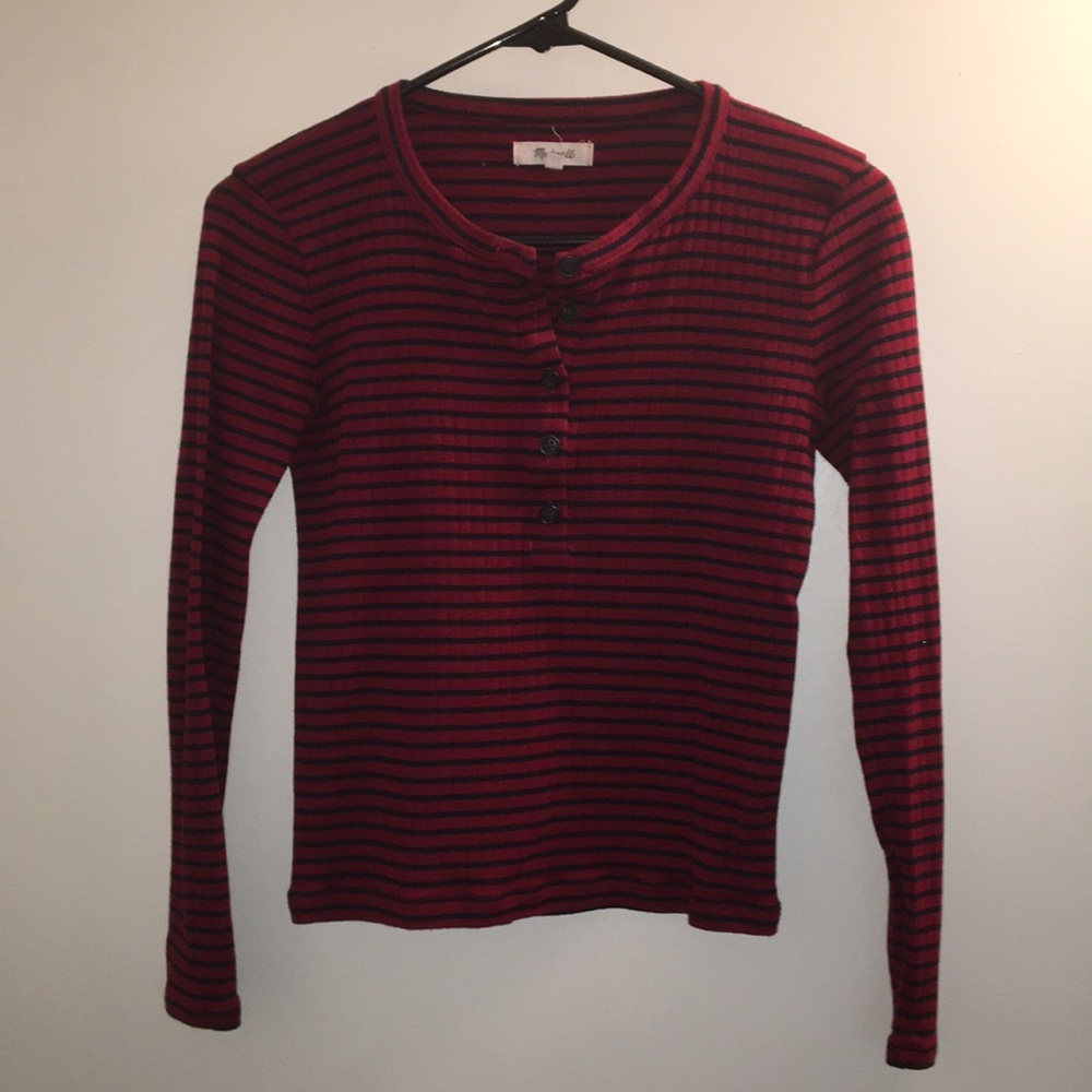 Madewell striped Henley top