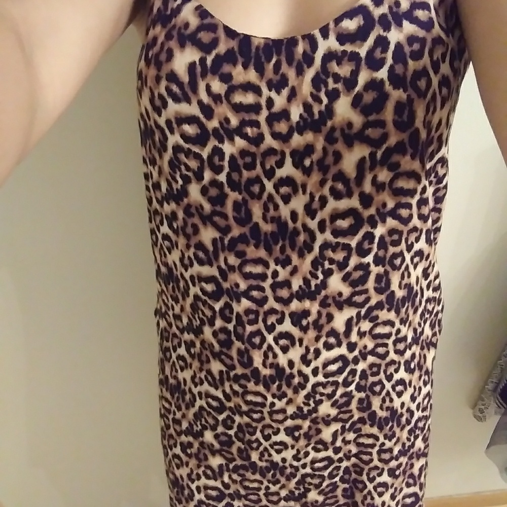 Forever21 cheetah mini dress NWT